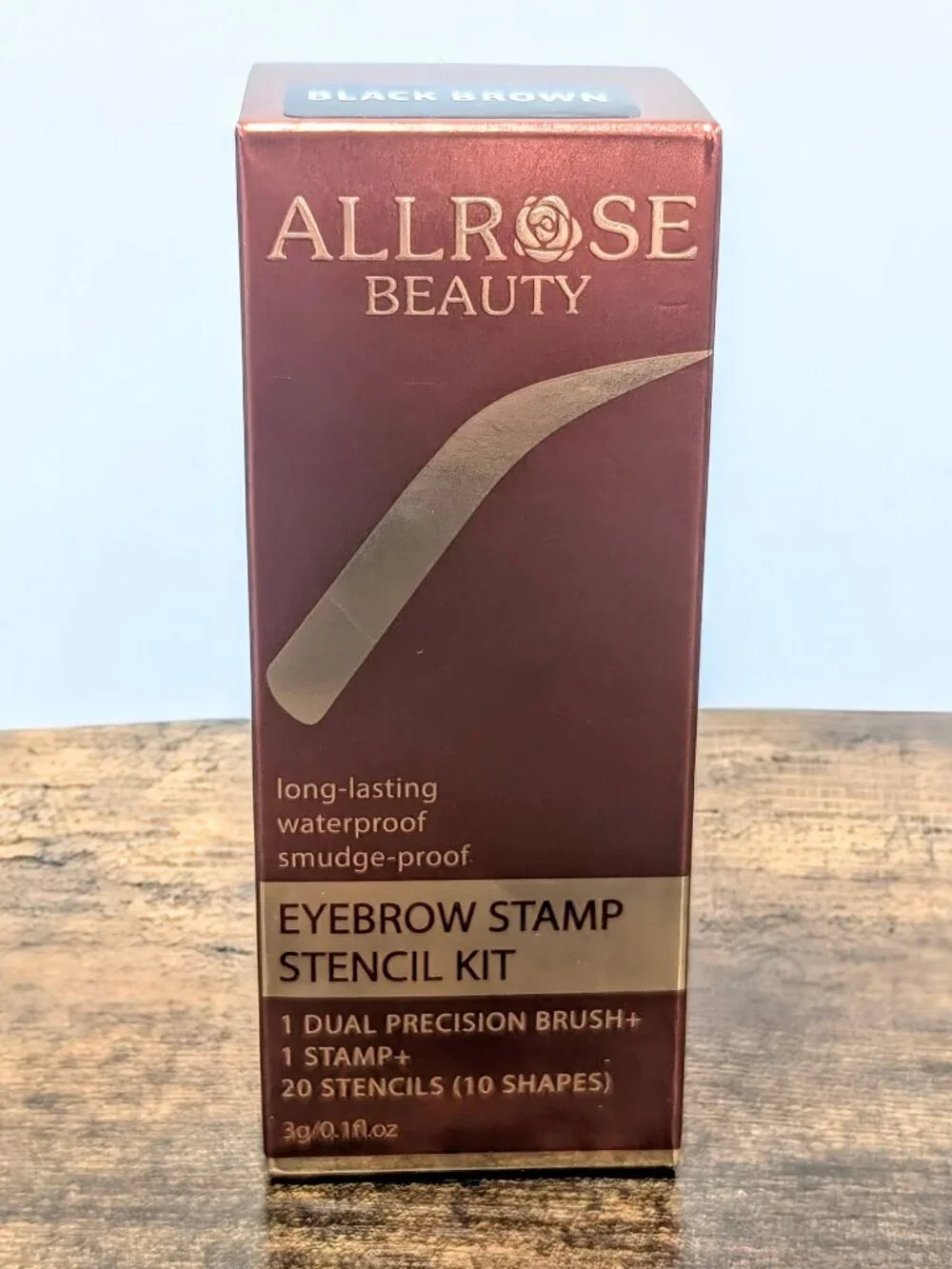 Allrose Beauty Eyebrow Stamp Kit (Black brown)